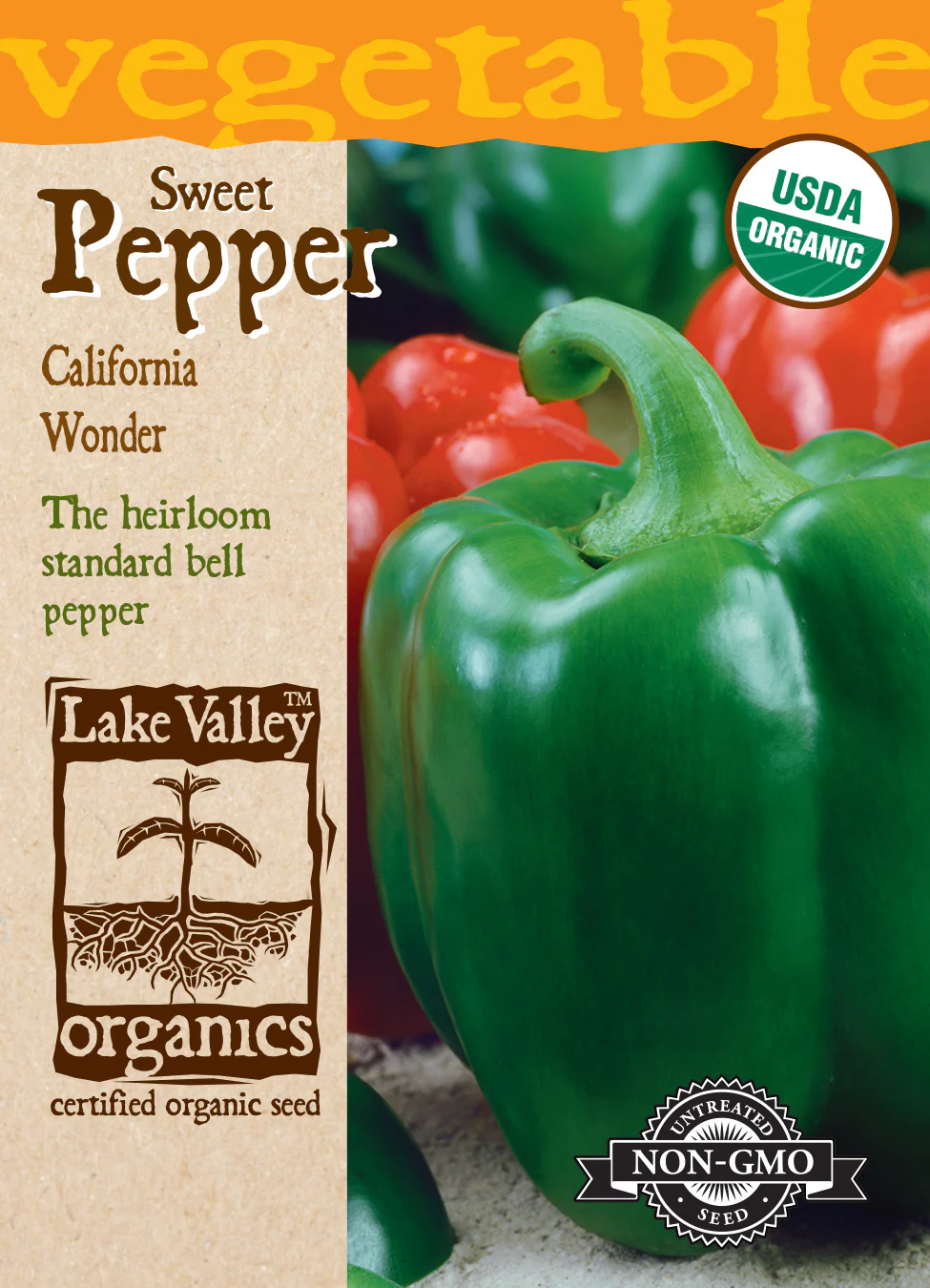 Organic California Wonder Sweet Pepper