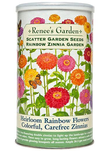 Rainbow Zinnia Garden Scatter Can - Image 2