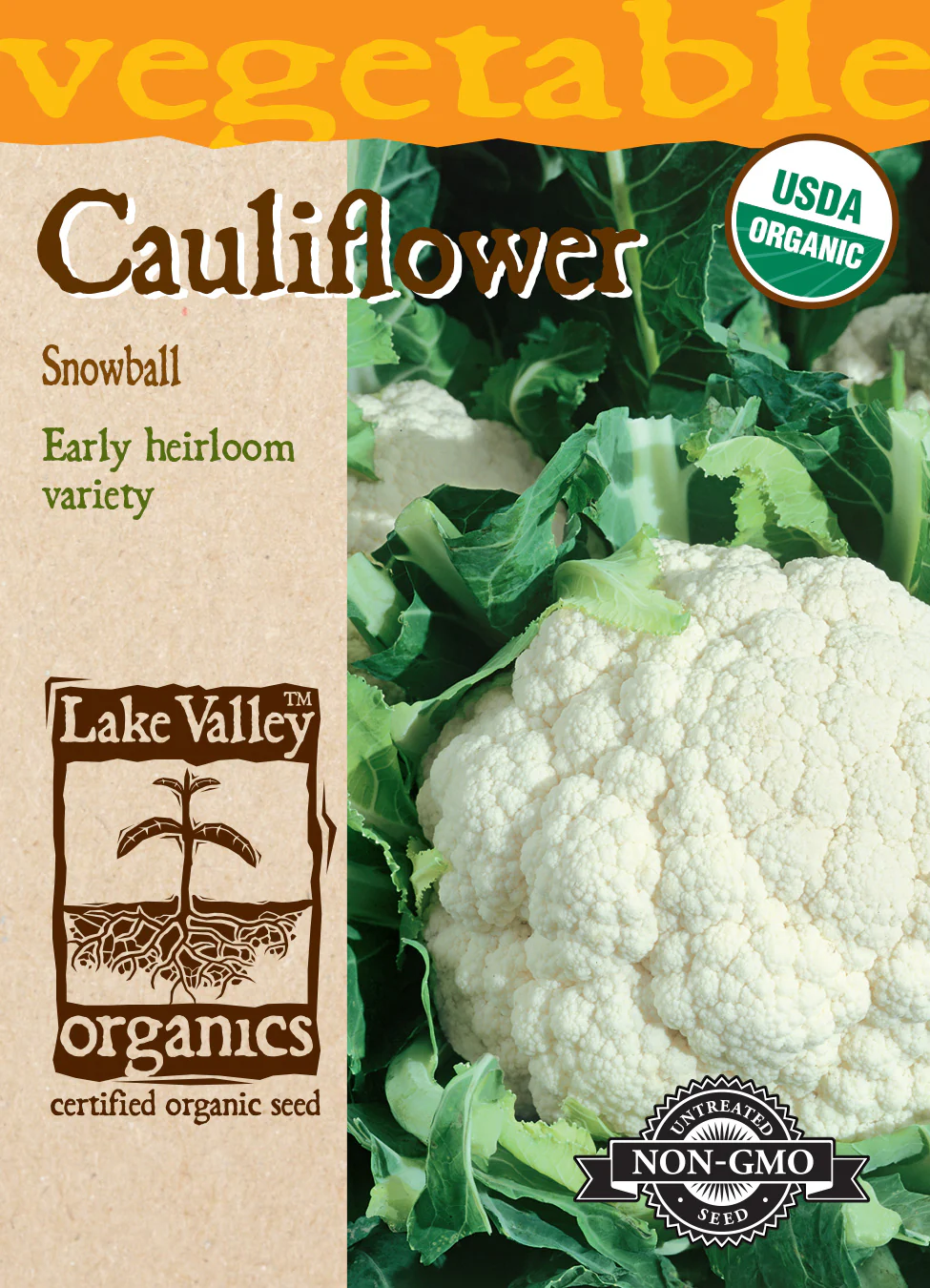 Organic Snowball Cauliflower